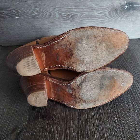 Vintage Frye Heeled Pull On Western Cowboy Boots Size 5.5B - Picture 8 of 14